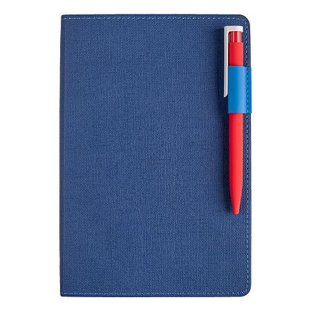 Ежедневник Flexy Freedom Ostende А5, темно-серый/голубой, недатированный, в гибкой обложке