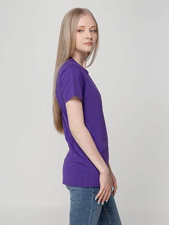 Футболка женская T-bolka Lady, фиолетовая, размер 3XL