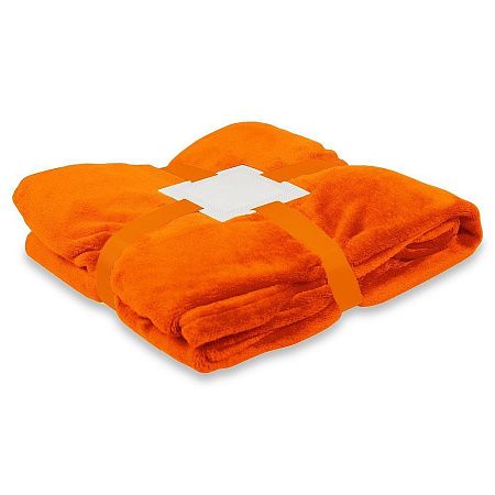 Плед мягкий флисовый Super Soft  Comfort Travel, 125*170 см, оранжевый