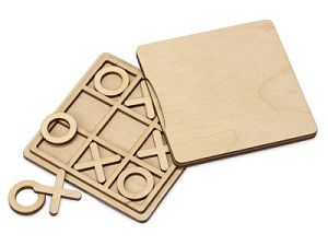 Игра из дерева «Крестики нолики», цвет: натуральный