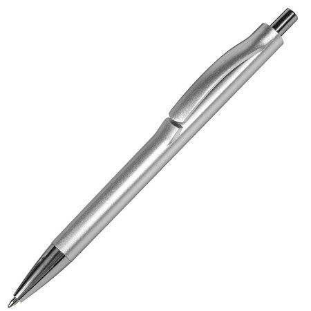 Ручка шариковая IGLA COLOR, пластиковая, серебристая
