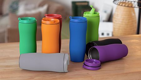 Термостакан "Монтана" 400 мл, покрытие soft touch