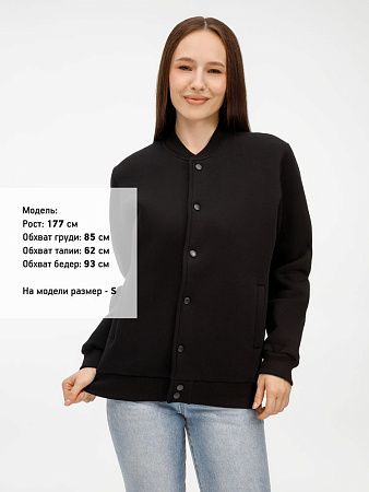 Бомбер унисекс AtmosWear, черный, размер S