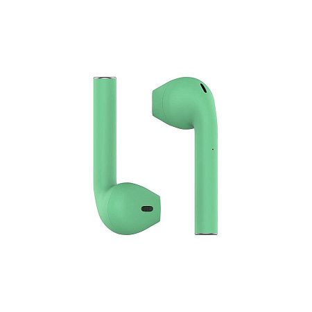 Наушники беспроводные с зарядным боксом TWS AIR SOFT, цвет мятный