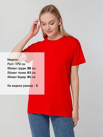 Футболка унисекс T-bolka 140, красная, размер M