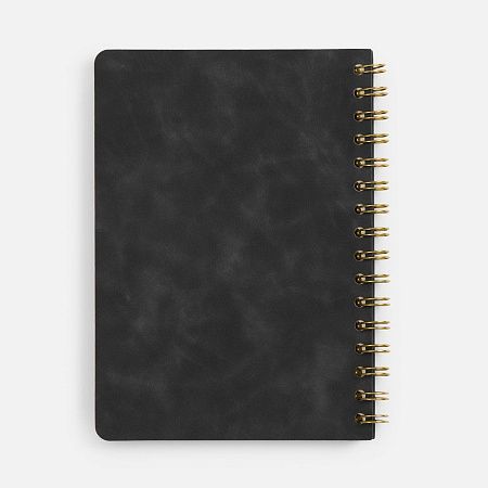 Ежедневник Spiral, недатированный, черный