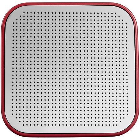 Беспроводная колонка с подсветкой гравировки Glim, красная