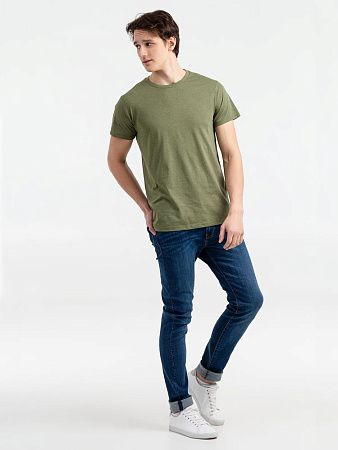 Футболка мужская Regent Fit 150, меланж хаки, размер XS