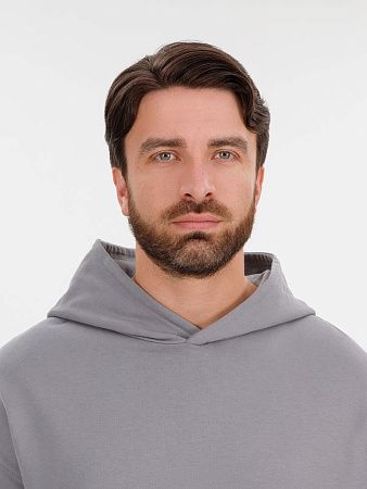 Худи оверсайз унисекс Outshine, серое, размер XL/2XL