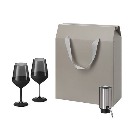 Подарочный набор Блэк Эдишн (Black Edition), Данте (Dante) (2 бокала + аэратор для вина)