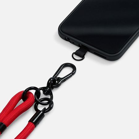 Шнурок для телефона OmniHold, красный