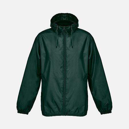 Ветровка унисекс Shield, темно-зеленая, размер XS