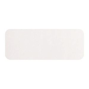 Шеврон Rectangle Milano размер 75*29 мм, молочный, со скругленными углами