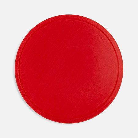 Лейбл из ПВХ Dzeta Round, L, красный