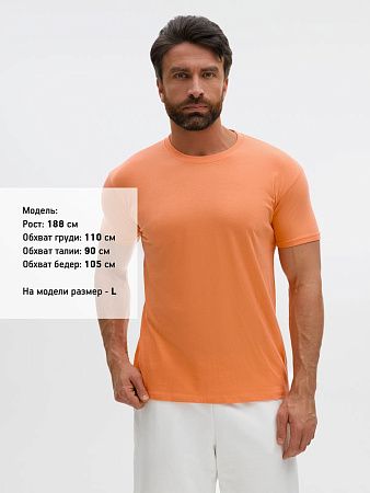 Футболка унисекс Regent 150, оранжевая (абрикосовая), размер XL