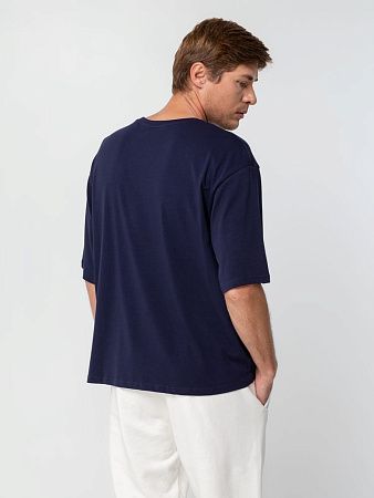 Футболка унисекс оверсайз Street Vibes, темно-синяя, размер XL/2XL