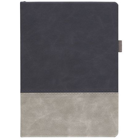 Ежедневник Horizon, недатированный, серый с черным