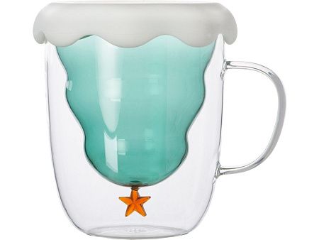 Кружка с двойными стенками с елочкой внутри «Winter Wonderland»