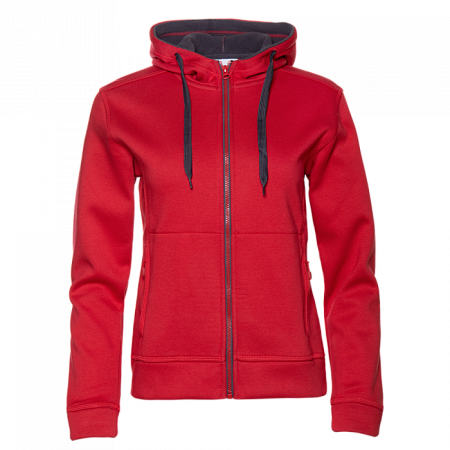 Толстовка женская STAN с капюшоном на молнии сэндвич 320, 19, Красный,  (14)  (42/XS)