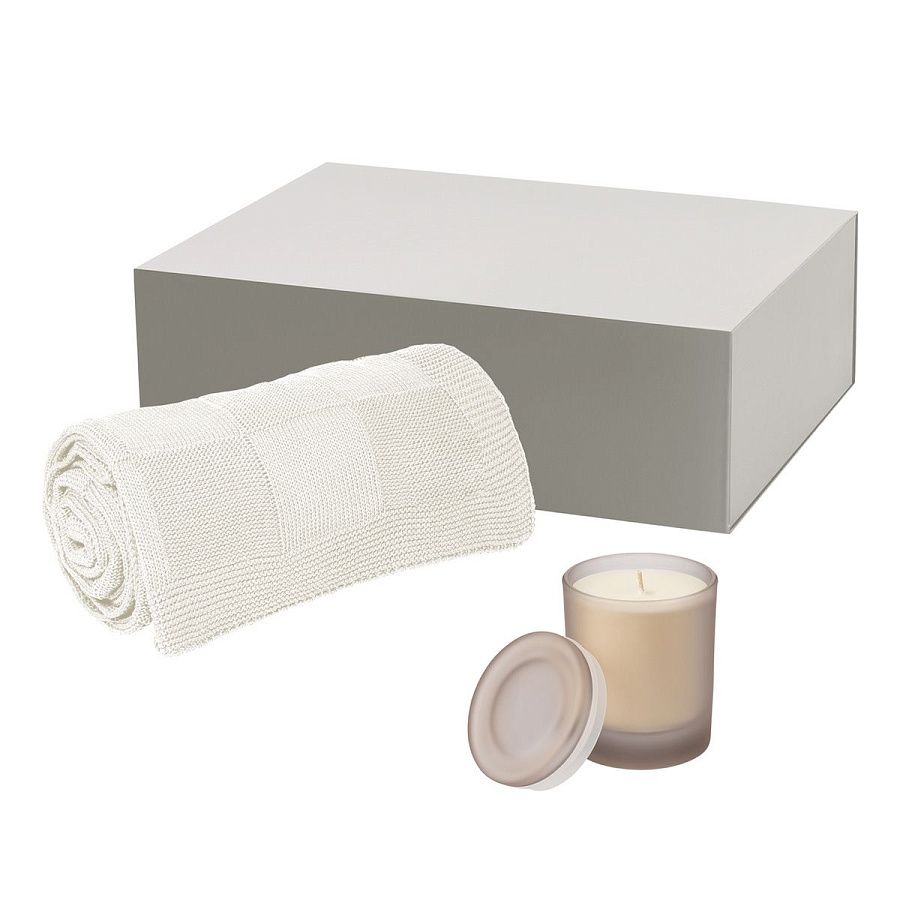 Подарочный набор Мизу (Mizu), Селла (Cella) (свеча, плед)