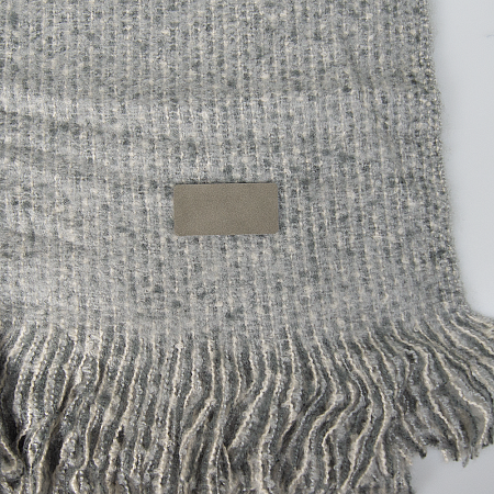 Шеврон Rectangle NUBA размер 60*30 мм, светло-серый, со скругленными углами