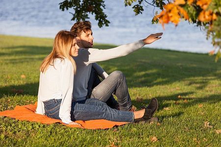 Плед для пикника Soft & Dry 2, ярко-синий