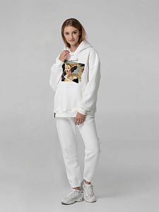 Худи You Are Beautiful, молочно-белое, размер XL/2XL