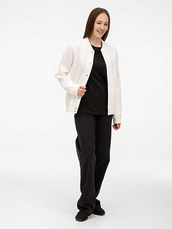 Бомбер унисекс AtmosWear, молочно-белый, размер S