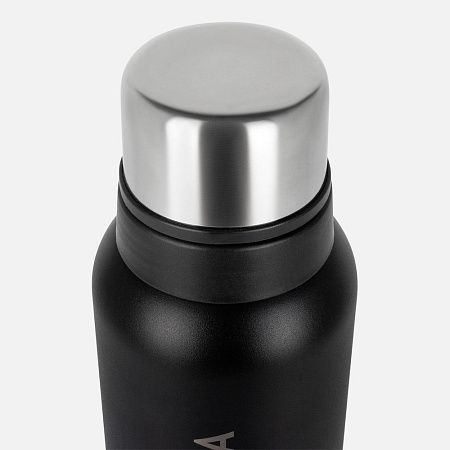 Термос Relaxika 1200 со стикерпаком, черный