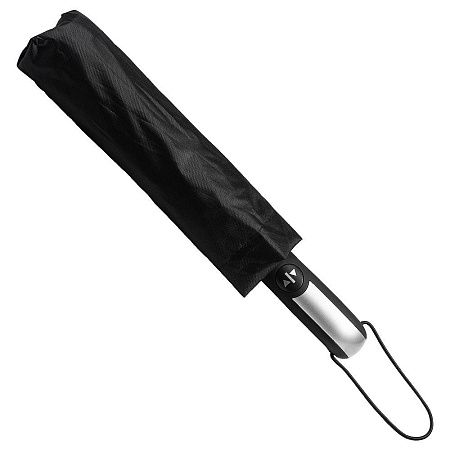 Зонт складной автоматический диаметр 103 см, радиус 23 дюйма,  Forest BERGEN, 10 панелей, с UV защитой в подарочной коробке, черный