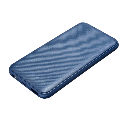 Внешний аккумулятор Carbon PB 10000 mAh, графитовый металлик