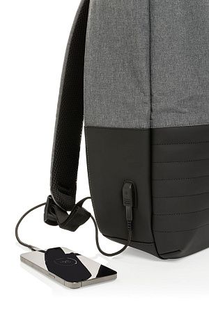 Антикражный рюкзак для ноутбука Swiss Peak с RFID-защитой из rPET AWARE™, 15,6’’