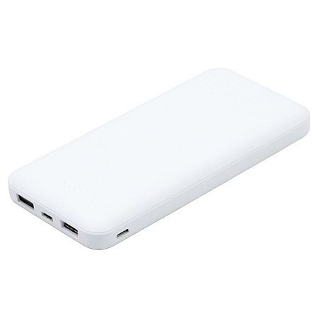 Внешний аккумулятор (powerbank) «Amper», 10 000 mAH, 5V 2.0 A, белый