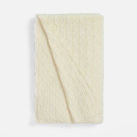 Плед Braidera, белый (молочный)