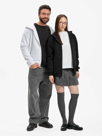 Толстовка унисекс оверсайз Sartoro, черная, размер XS/S