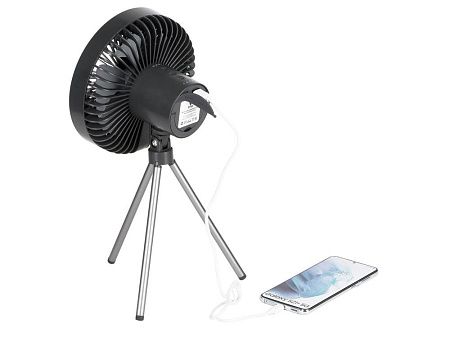 Портативный вентилятор с фонарем «Jon»