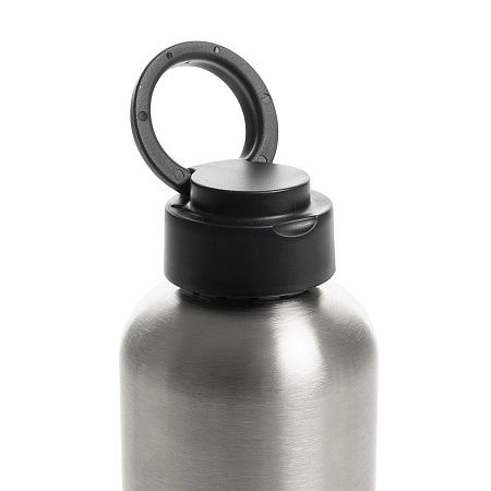 Бутылка для воды Ripple RCS из нержавеющей стали R-steel, герметичная, с ручкой, 750 мл