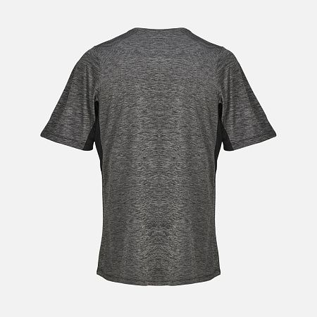 Футболка спортивная унисекс Storm, черный меланж, размер XL