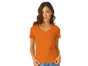 Футболка "Heavy Super Club" женская с V-образным вырезом под нанесение