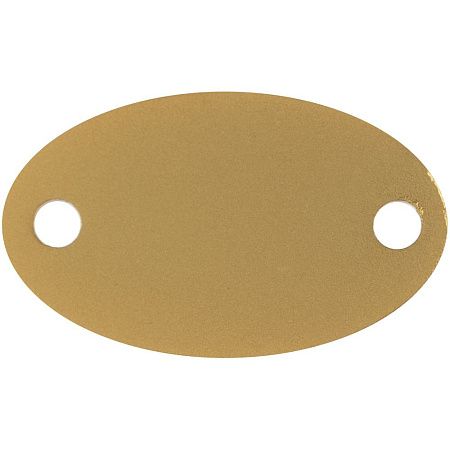 Шильдик металлический Alfa Oval, золотистый