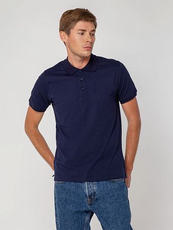 Рубашка поло мужская Virma Stretch, темно-синяя, размер 3XL