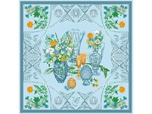 Платок «Мелодия хрусталя», цвет: голубой, многоцветный