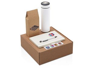 Набор «Warmpage» с термосом, блокнотом, ручкой и чаем