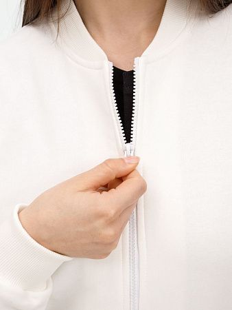 Бомбер унисекс Townie, молочно-белый, размер XL