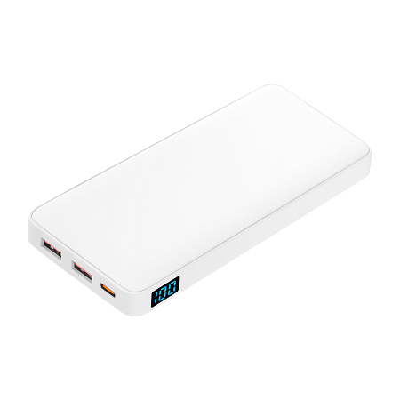 Внешний аккумулятор с подсветкой Анкор Плюс PD (Ancor PD Plus) 10000 mAh, белый