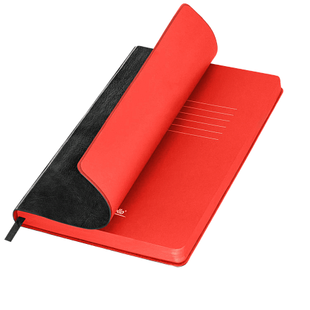 Ежедневник Ривер Сайд (River side) недатированный, черный/красный (без упаковки, без стикера)