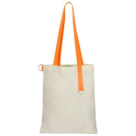 Сумка для покупок White GLOW 325 г/м² с ремувкой, красная