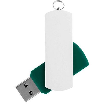 Флешка ELEGANCE COLOR Зеленая с белым 4026.02.07.32ГБ3.0