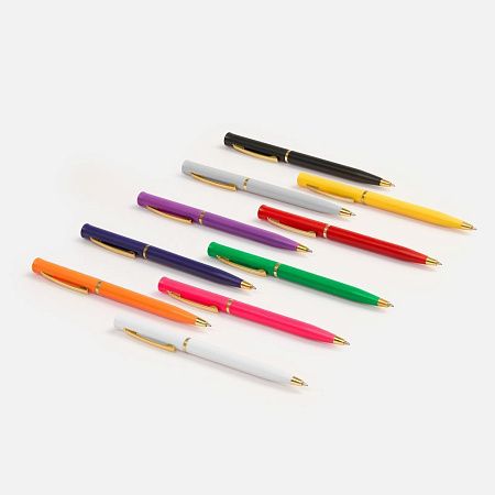 Ручка шариковая Euro Gold, белая