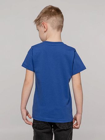Футболка детская T-Bolka Kids, ярко-синяя, размер 8 лет (118-128 см)